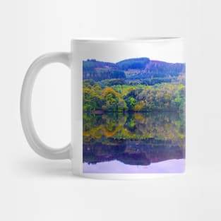 Scottish forest water reflections in Pitlochry Mug